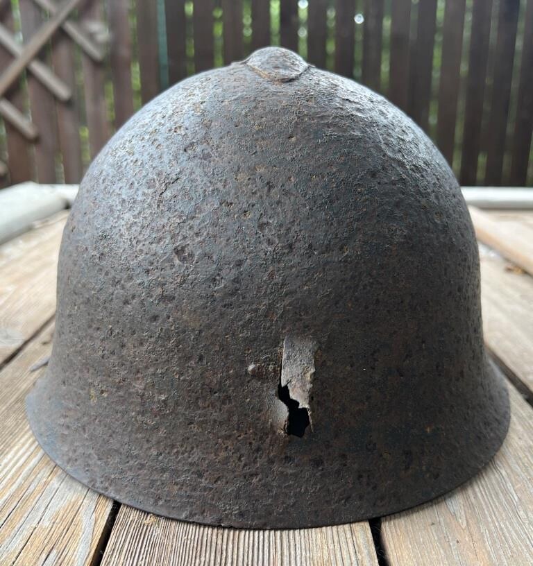 Soviet helmet SSh36 / from Stalingrad