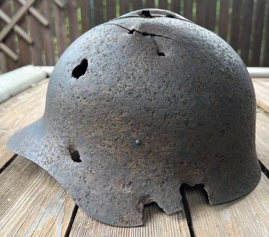 Soviet helmet SSh36 / from Stalingrad