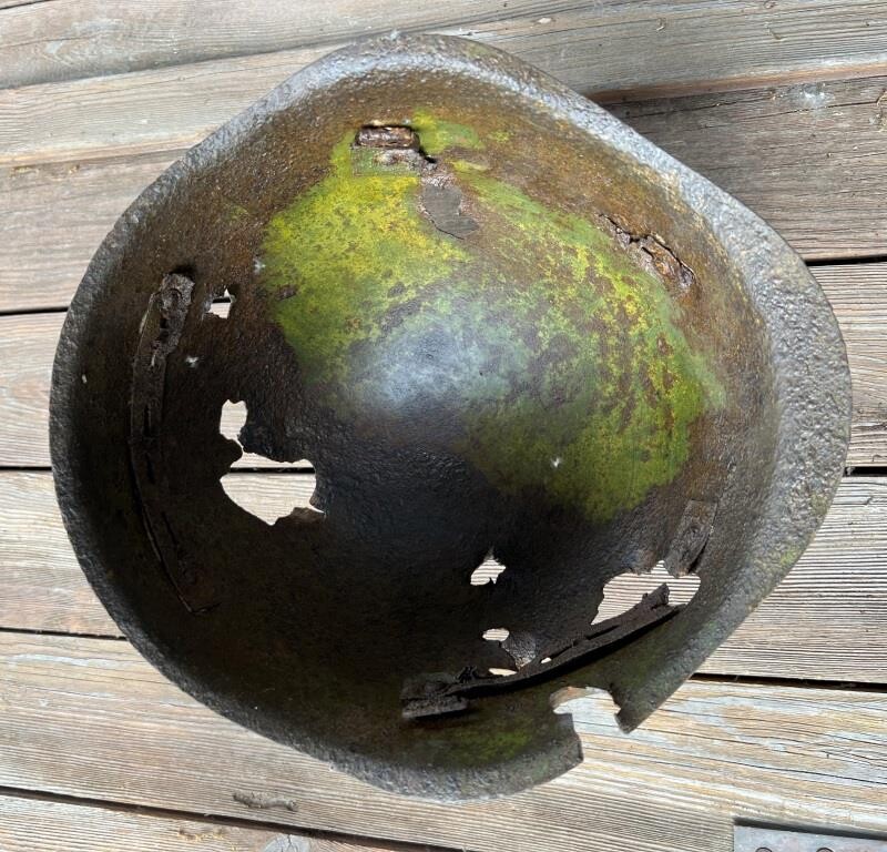 Soviet helmet SSh40 / from Stalingrad