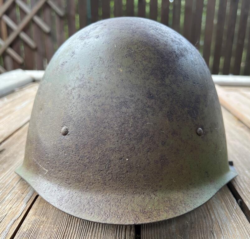 Soviet helmet SSh40 / from Stalingrad