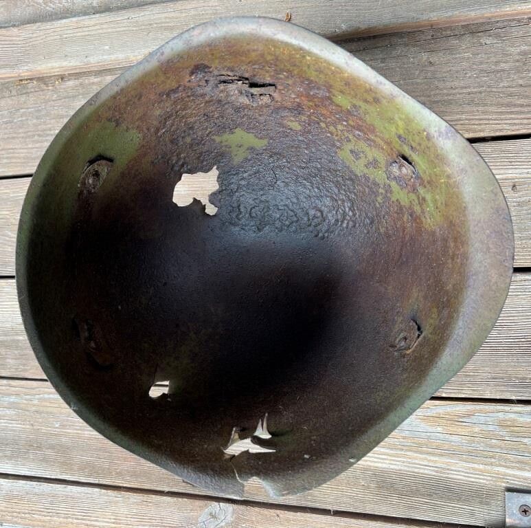 Soviet helmet SSh40 / from Stalingrad