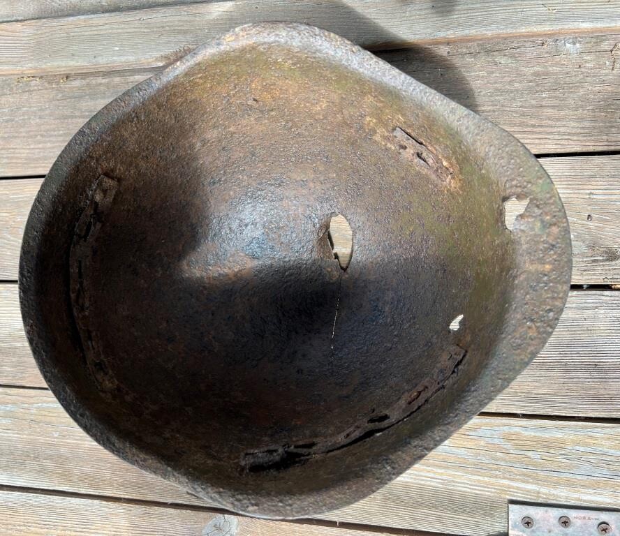 Soviet helmet SSh40 / from Stalingrad