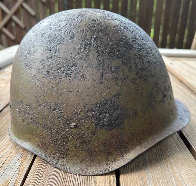 Soviet helmet SSh40 / from Stalingrad 