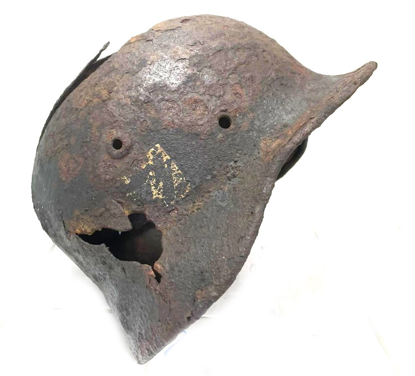 Waffen SS helmet M40 / from Novgorod