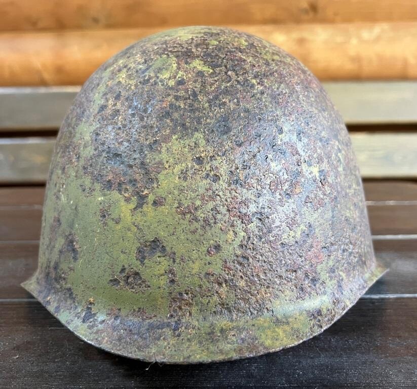 Soviet helmet SSh39 / from Stalingrad