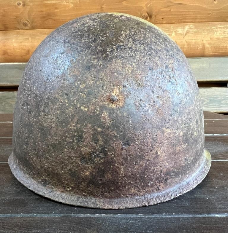 Soviet helmet SSh39 / from Stalingrad