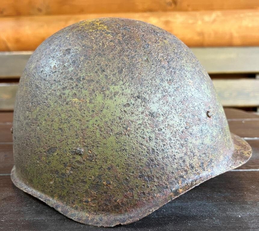 Soviet helmet SSh40 / from Stalingrad