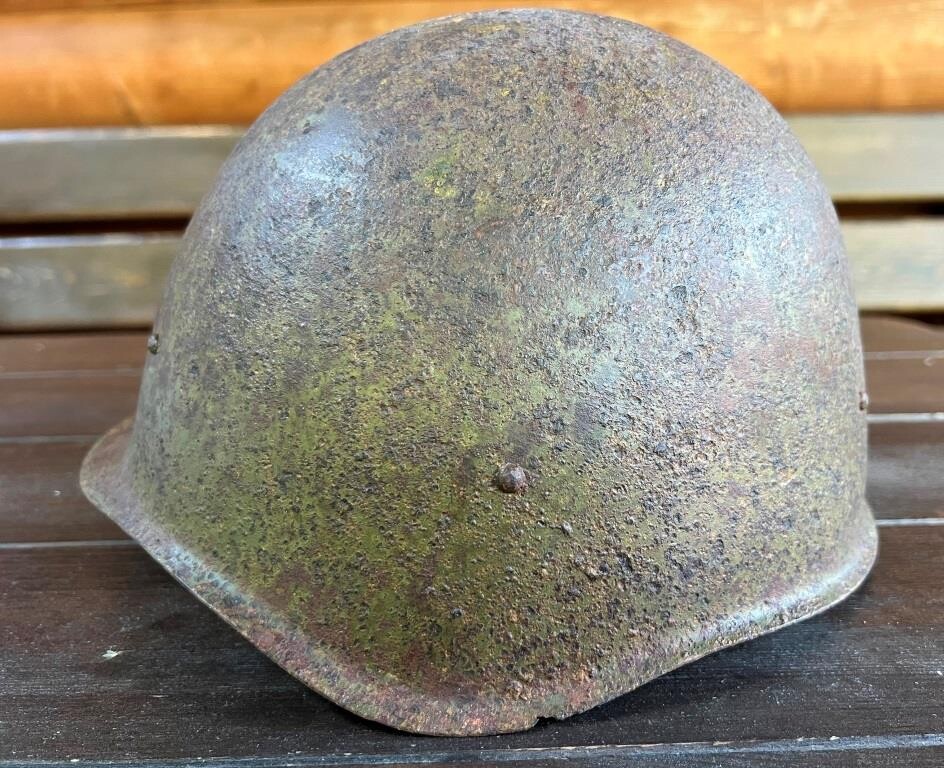 Soviet helmet SSh40 / from Stalingrad