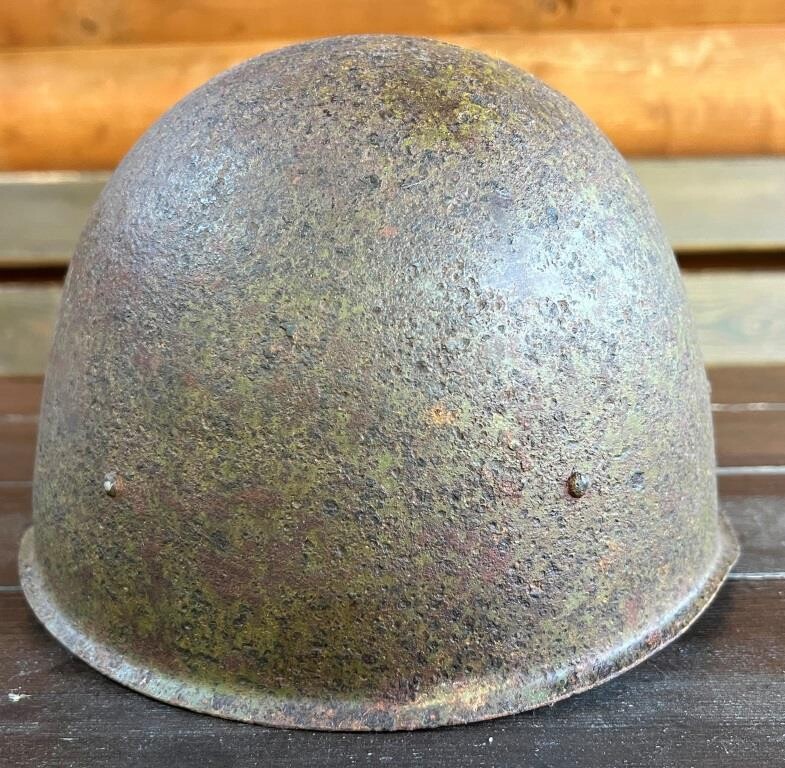 Soviet helmet SSh40 / from Stalingrad