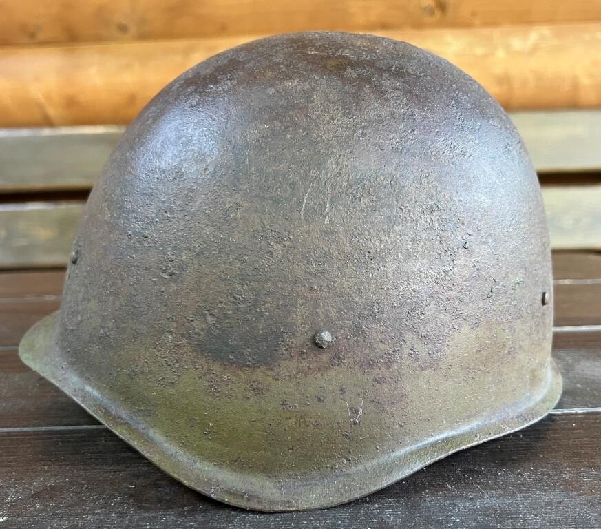 Soviet helmet SSh40 / from Stalingrad