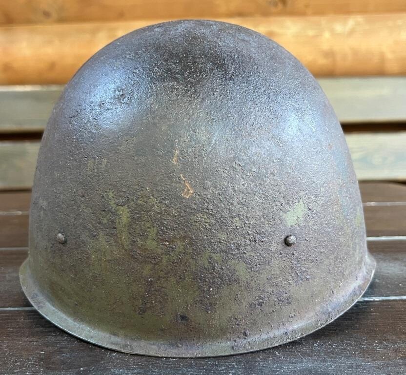 Soviet helmet SSh40 / from Stalingrad