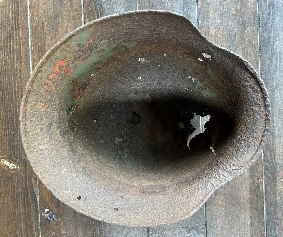 German helmet M35 / from Novgorod