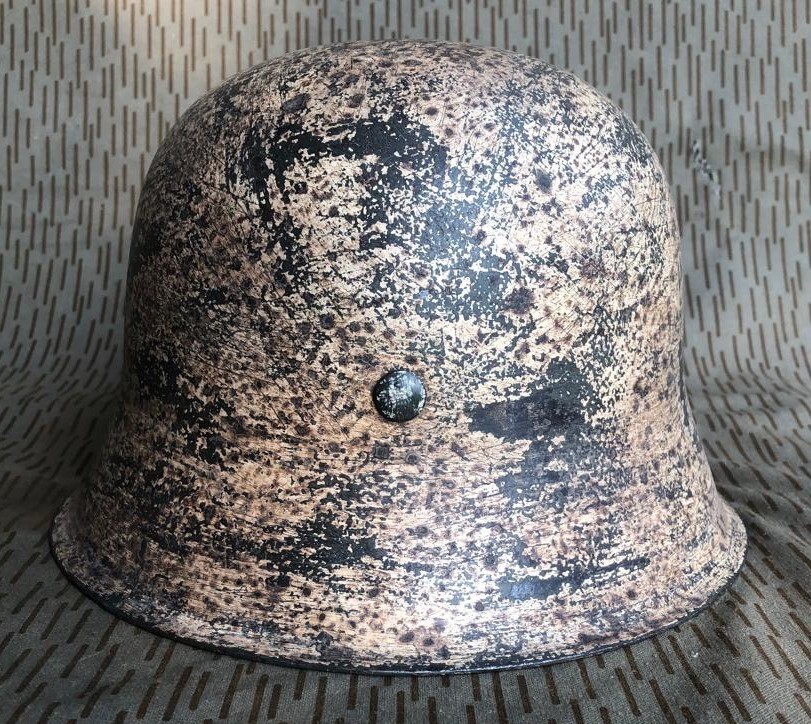 Restored Wehrmacht helmet M42, Waffen SS