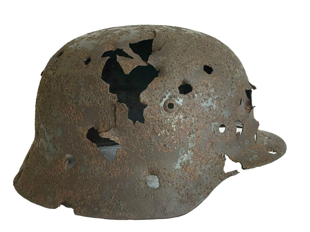 Wehrmacht helmet M35 / from Kursk