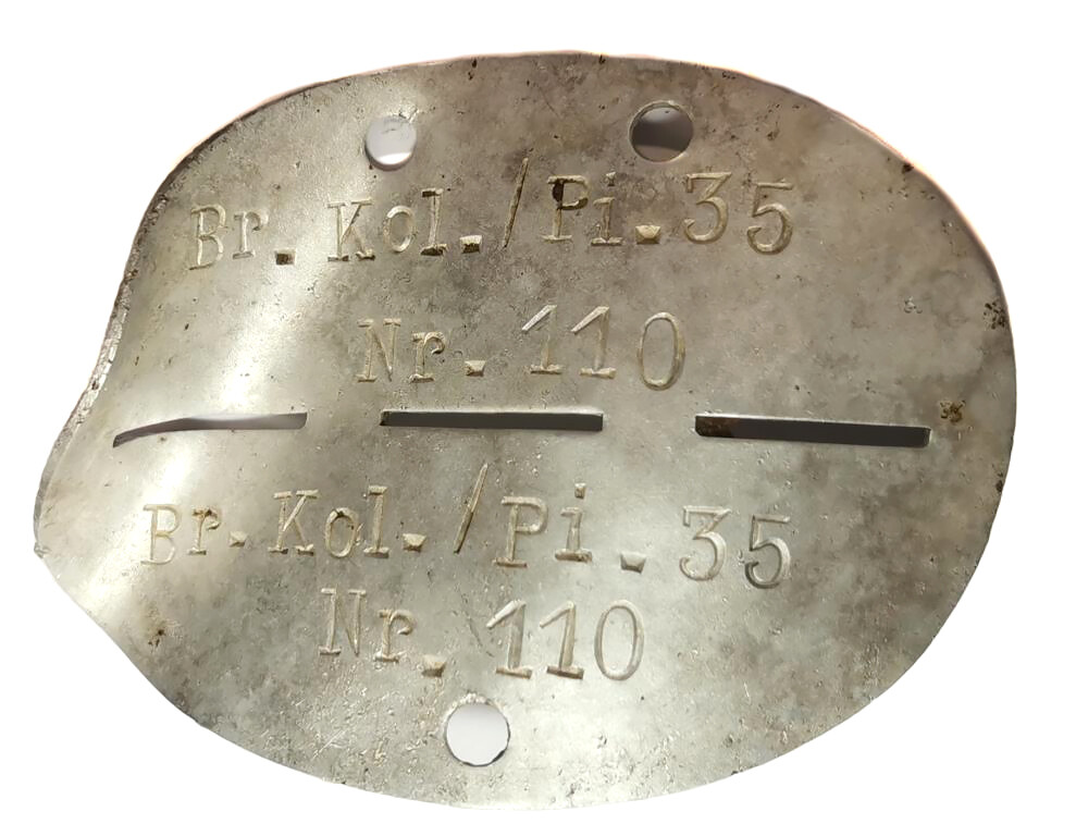 German dogtags Br.Kol./Pi.35 / from Konigsberg