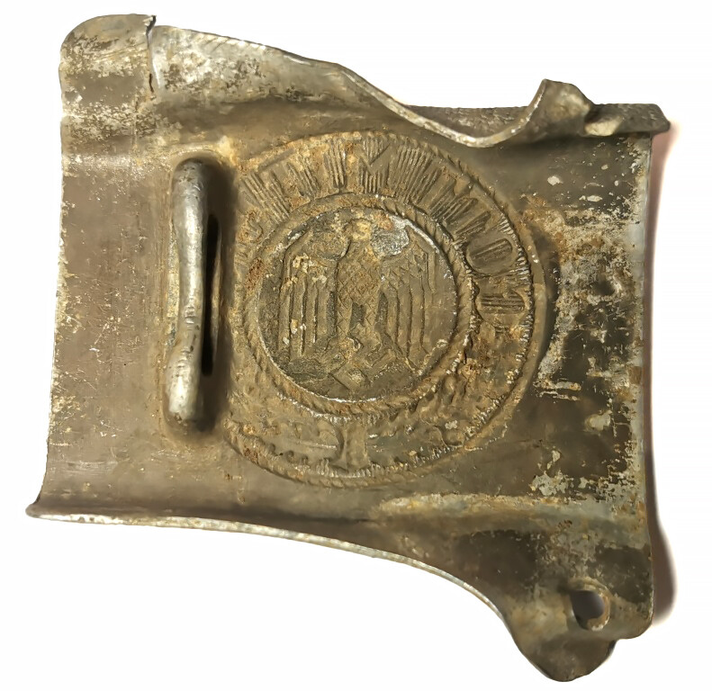 Wehrmacht belt buckle "Gott mit Uns" / from Stalingrad