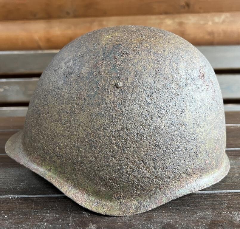 Soviet helmet SSh39 / from Stalingrad