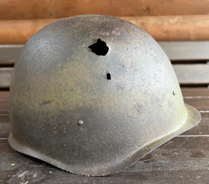 Soviet helmet SSh40 / from Stalingrad