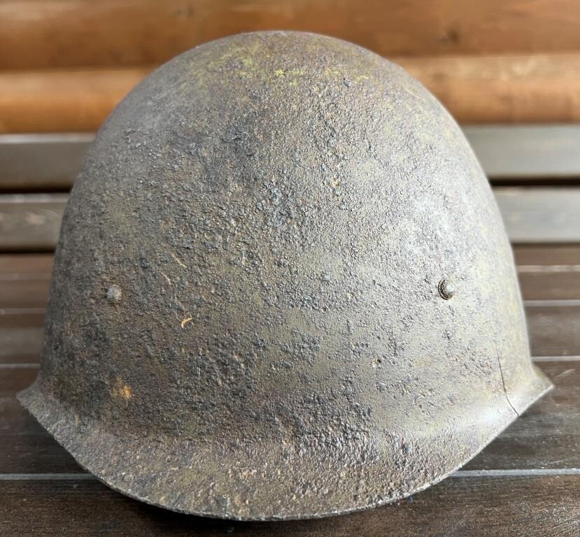 Soviet helmet SSh40 / from Stalingrad