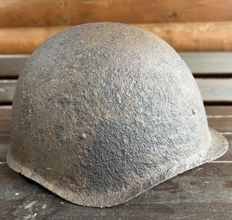 Soviet helmet SSh40 / from Stalingrad