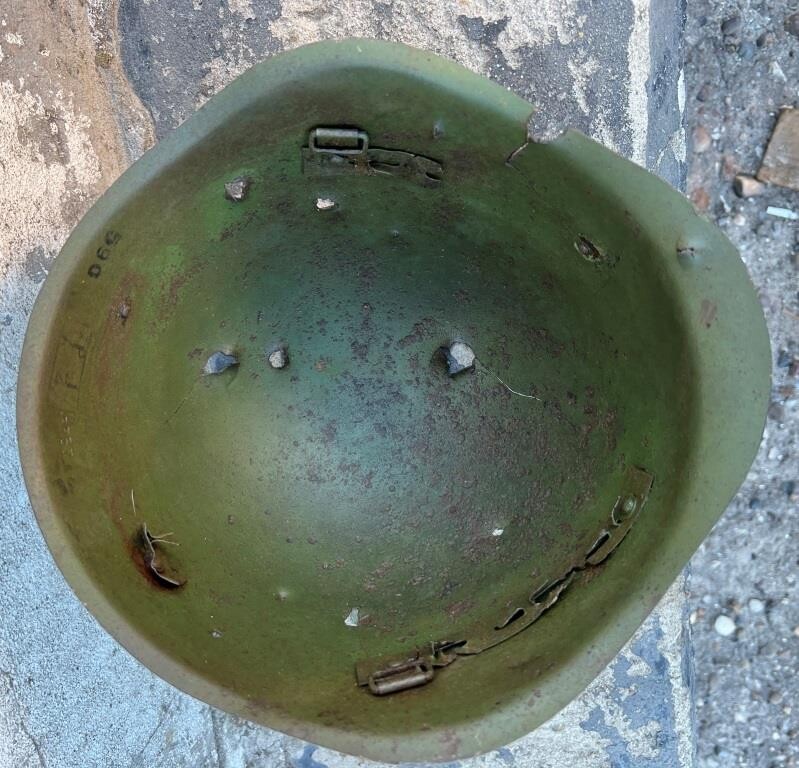 Soviet helmet SSh40 / from Karelia