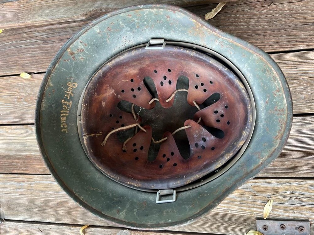 Wehrmacht helmet M35 DD / from Stalingrad