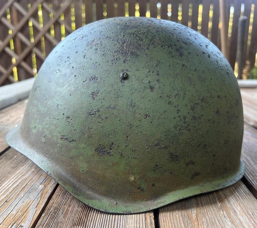 Soviet helmet SSh39 / from Stalingrad