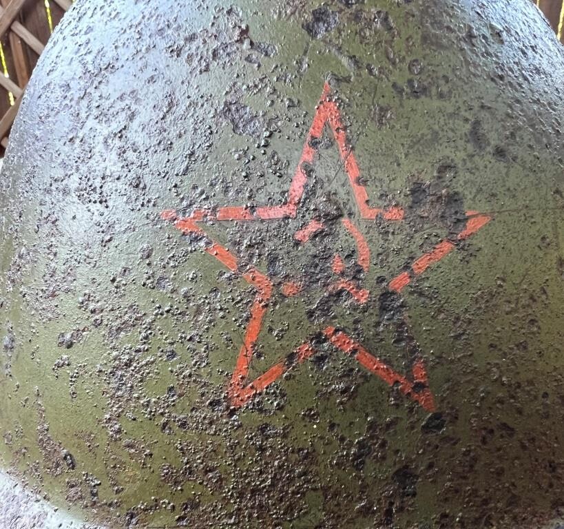 Soviet helmet SSh39 / from Stalingrad