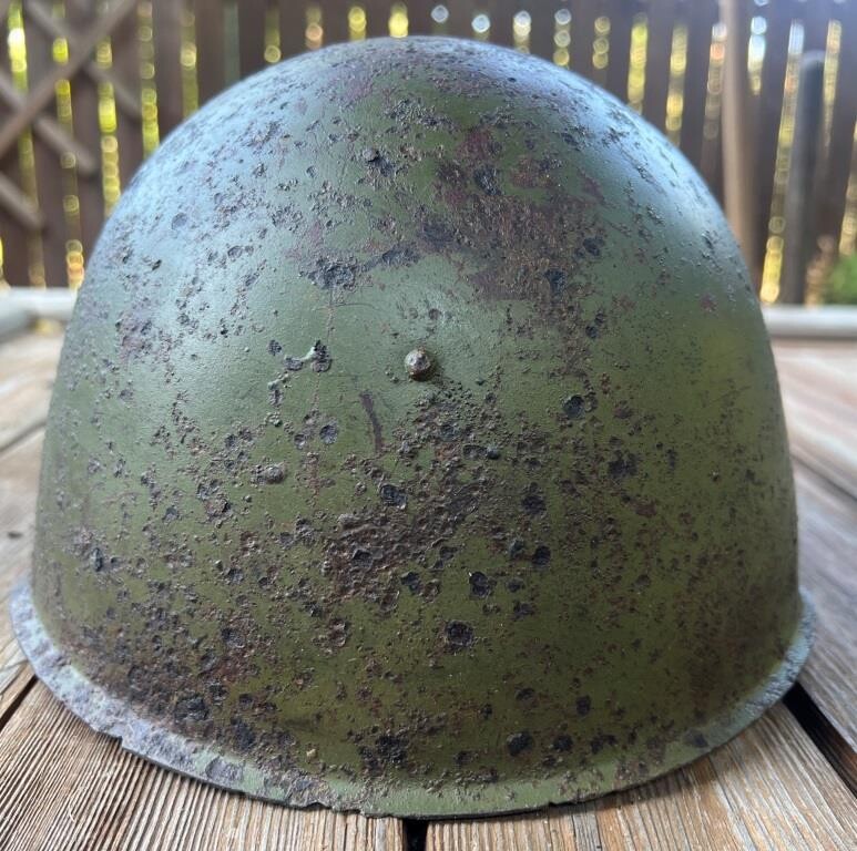 Soviet helmet SSh39 / from Stalingrad