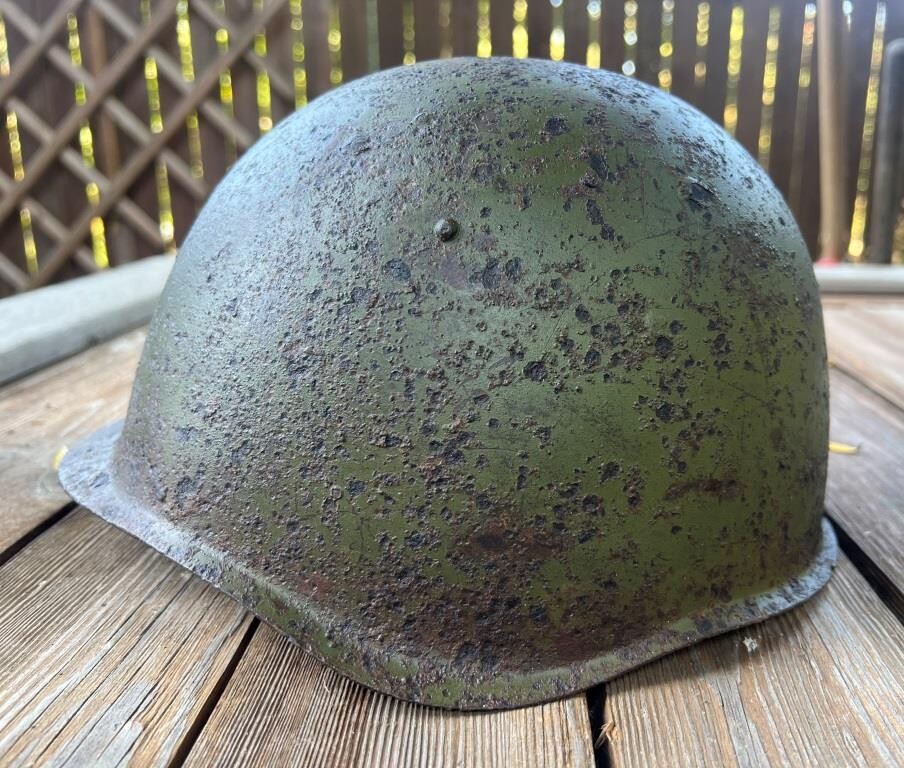 Soviet helmet SSh39 / from Stalingrad