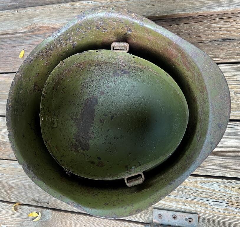 Soviet helmet SSh39 / from Stalingrad