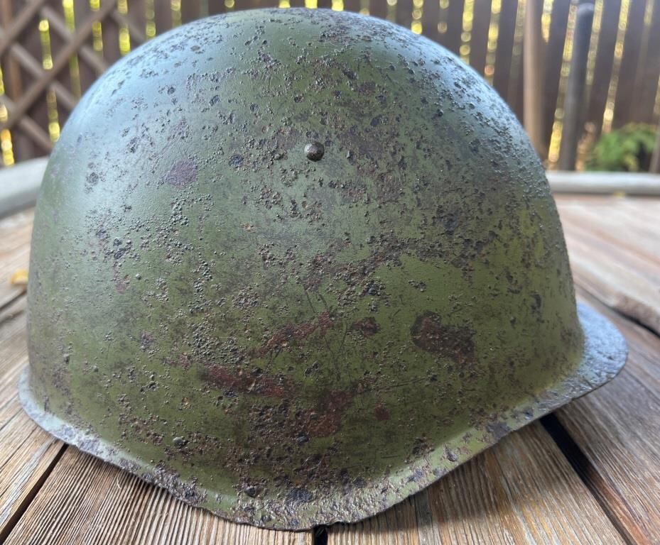 Soviet helmet SSh39 / from Stalingrad