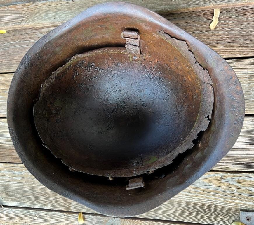 Soviet helmet SSh39 / from Stalingrad