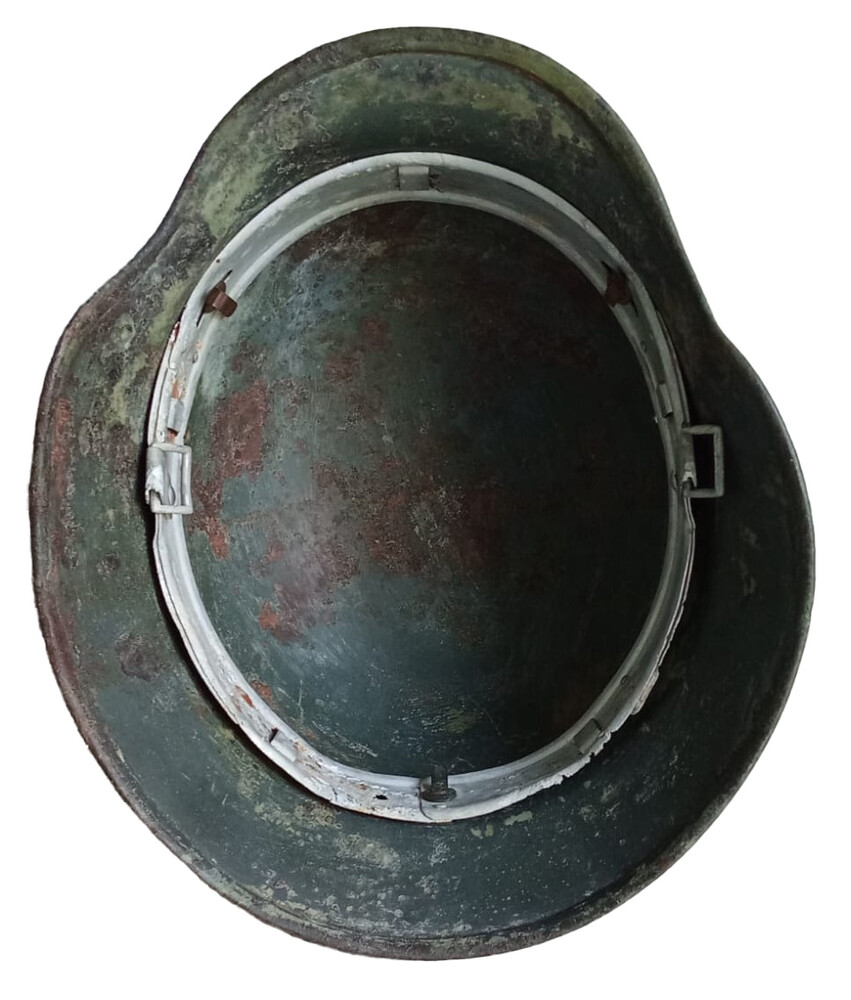 Waffen SS helmet M35 DD / from Stalingrad