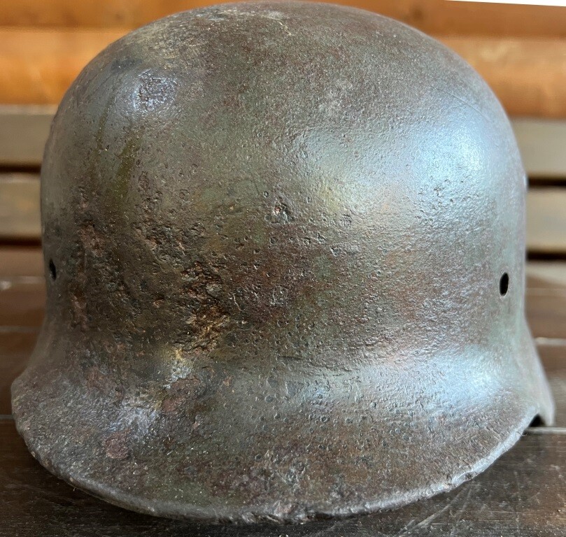 German helmet M40 / from Stalingrad