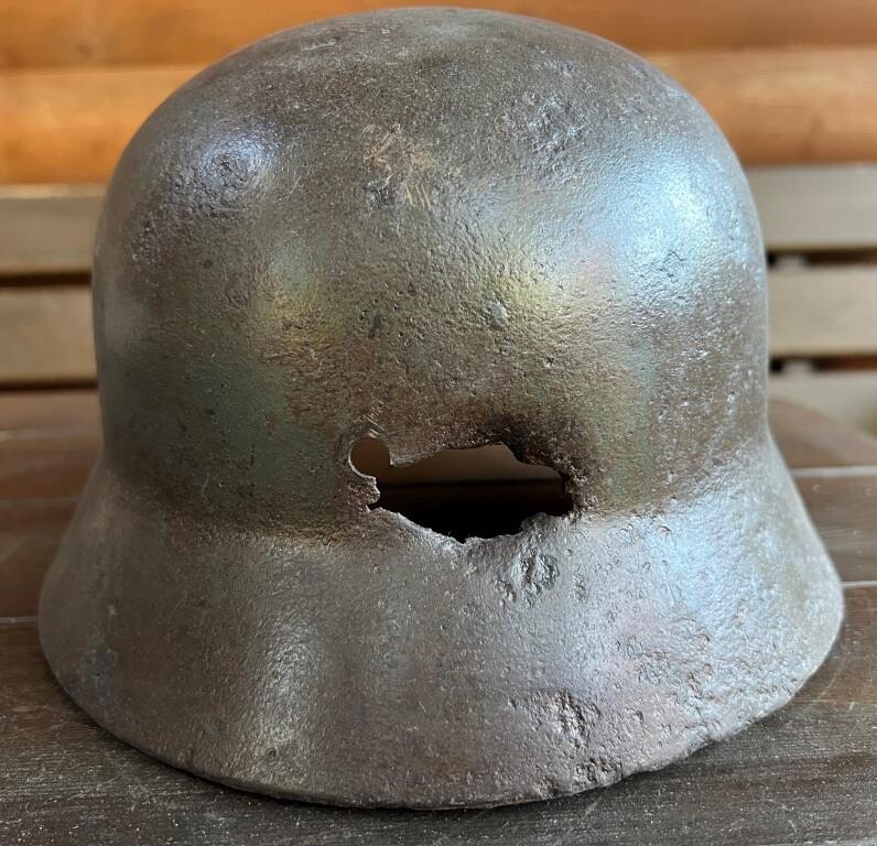 German helmet M40 / from Stalingrad