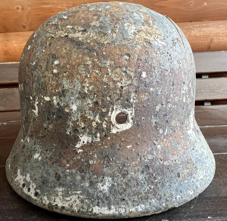 German helmet M40 / from Murmansk