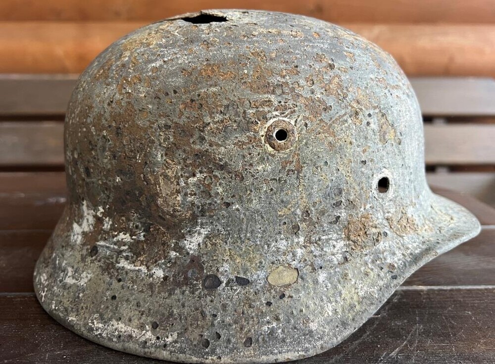 German helmet M40 / from Murmansk