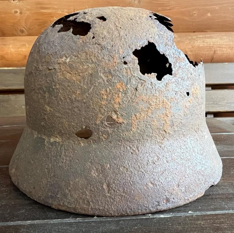 German helmet M40 / from Stalingrad