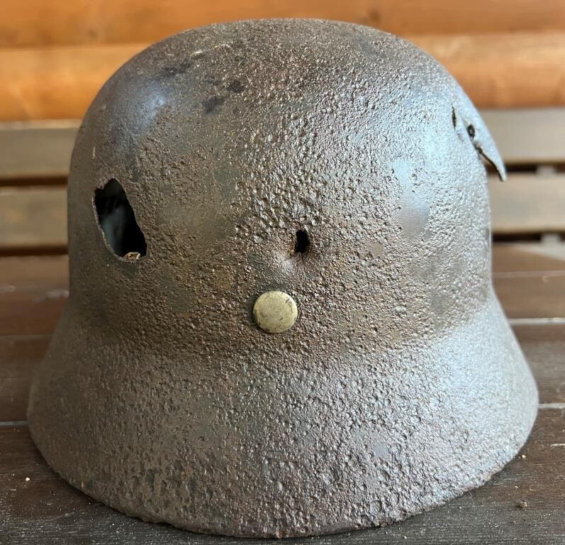 German helmet M35 DD / from Leningrad 