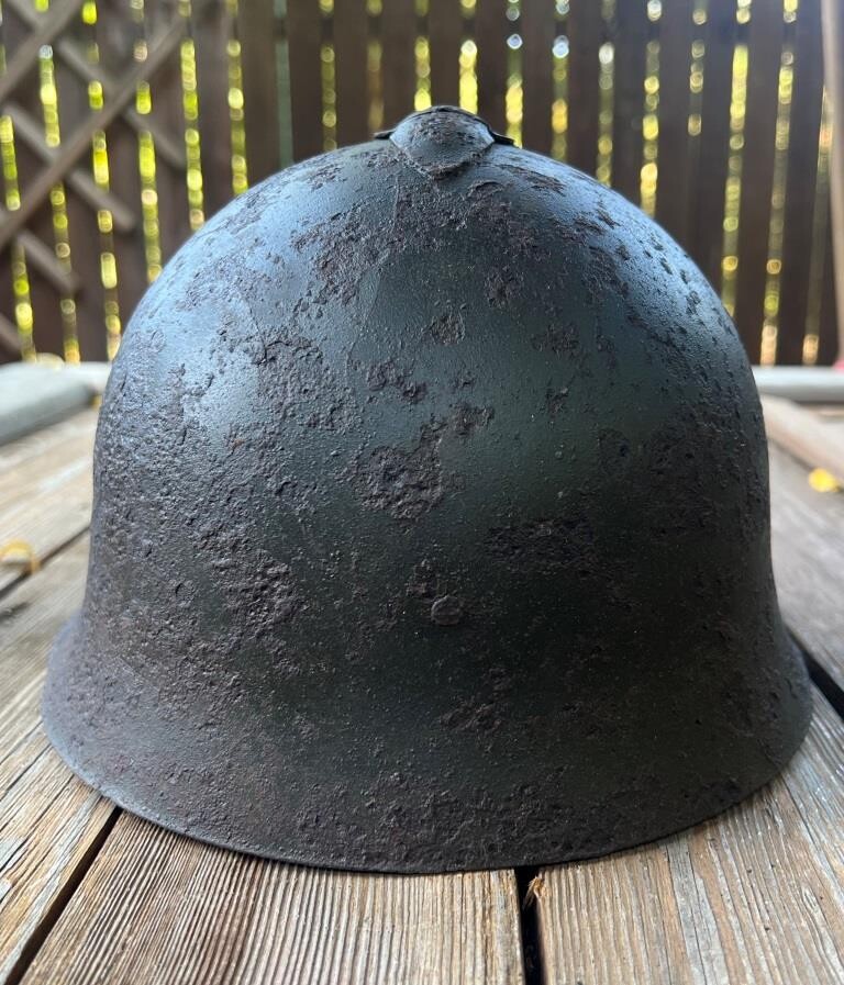 Soviet helmet SSh36 / from Stalingrad 