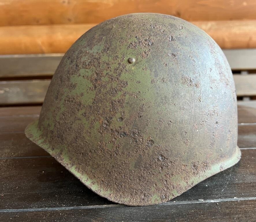 Soviet helmet SSh39 / from Stalingrad 