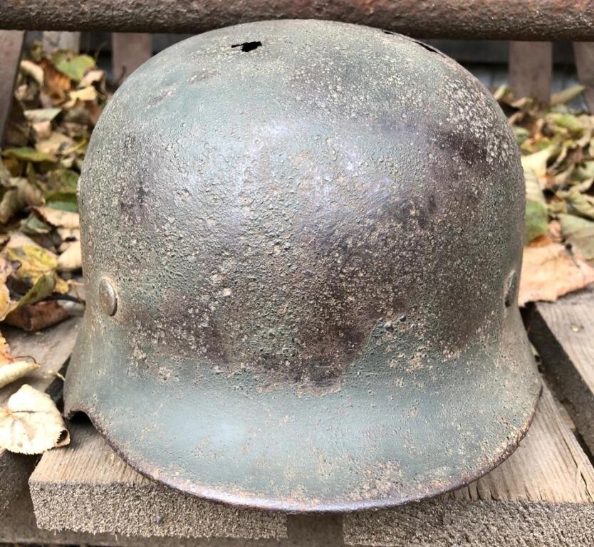 Ordnungspolizei helmet M35 / from Stalingrad