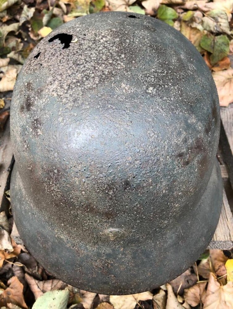 Ordnungspolizei helmet M35 / from Stalingrad