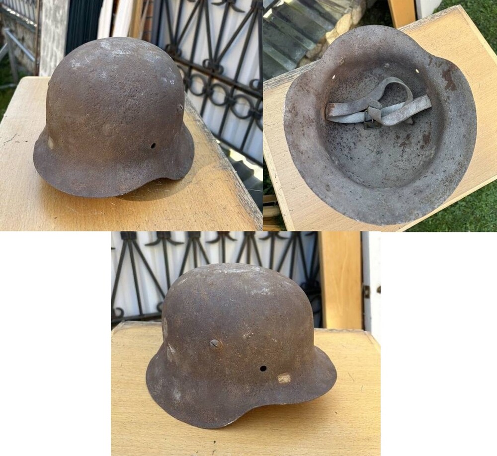 Restored German helmet M42, Waffen SS