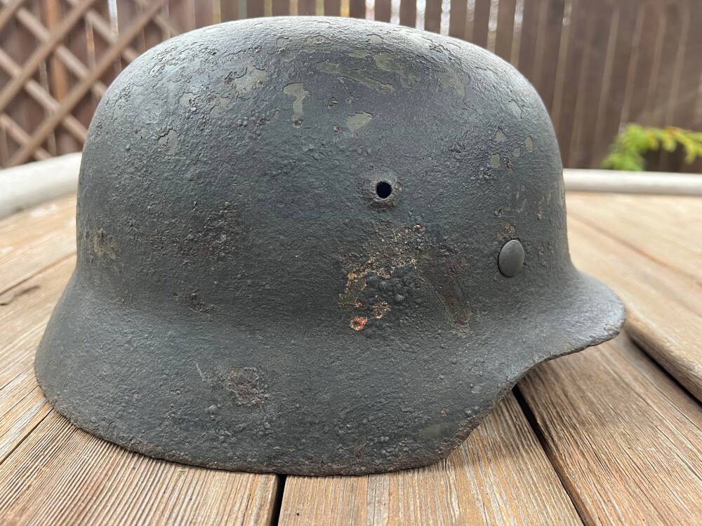 German helmet M35 / from Stalingrad