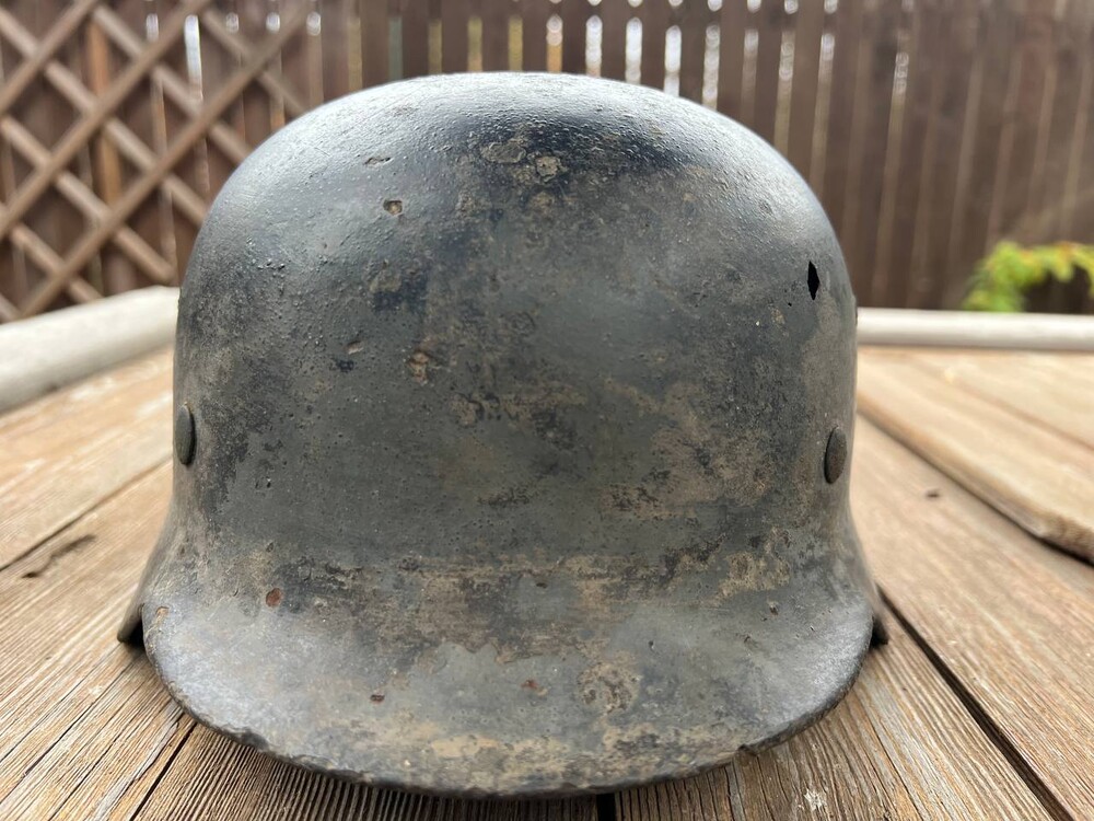 German helmet M35 / from Leningrad