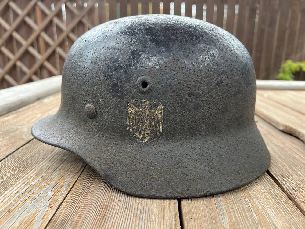 Croatian helmet M40 DD / from Stalingrad