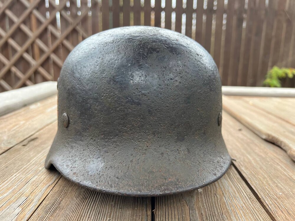 Croatian helmet M40 DD / from Stalingrad