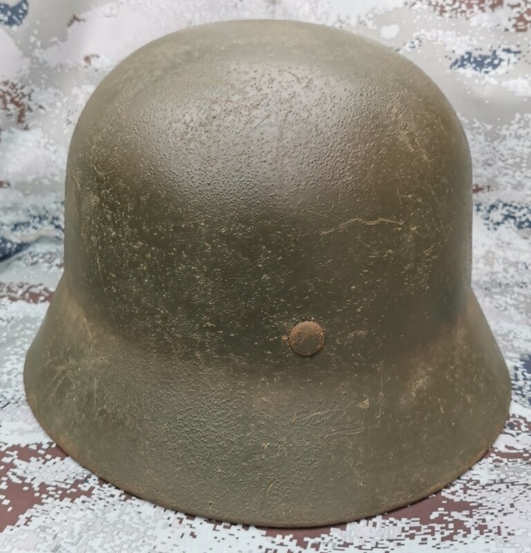 Restored German helmet M35 DD, Waffen SS